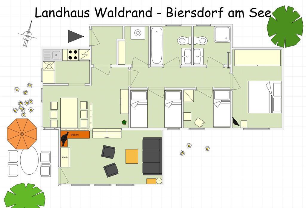 Landhaus Waldrand Biersdorf Екстериор снимка